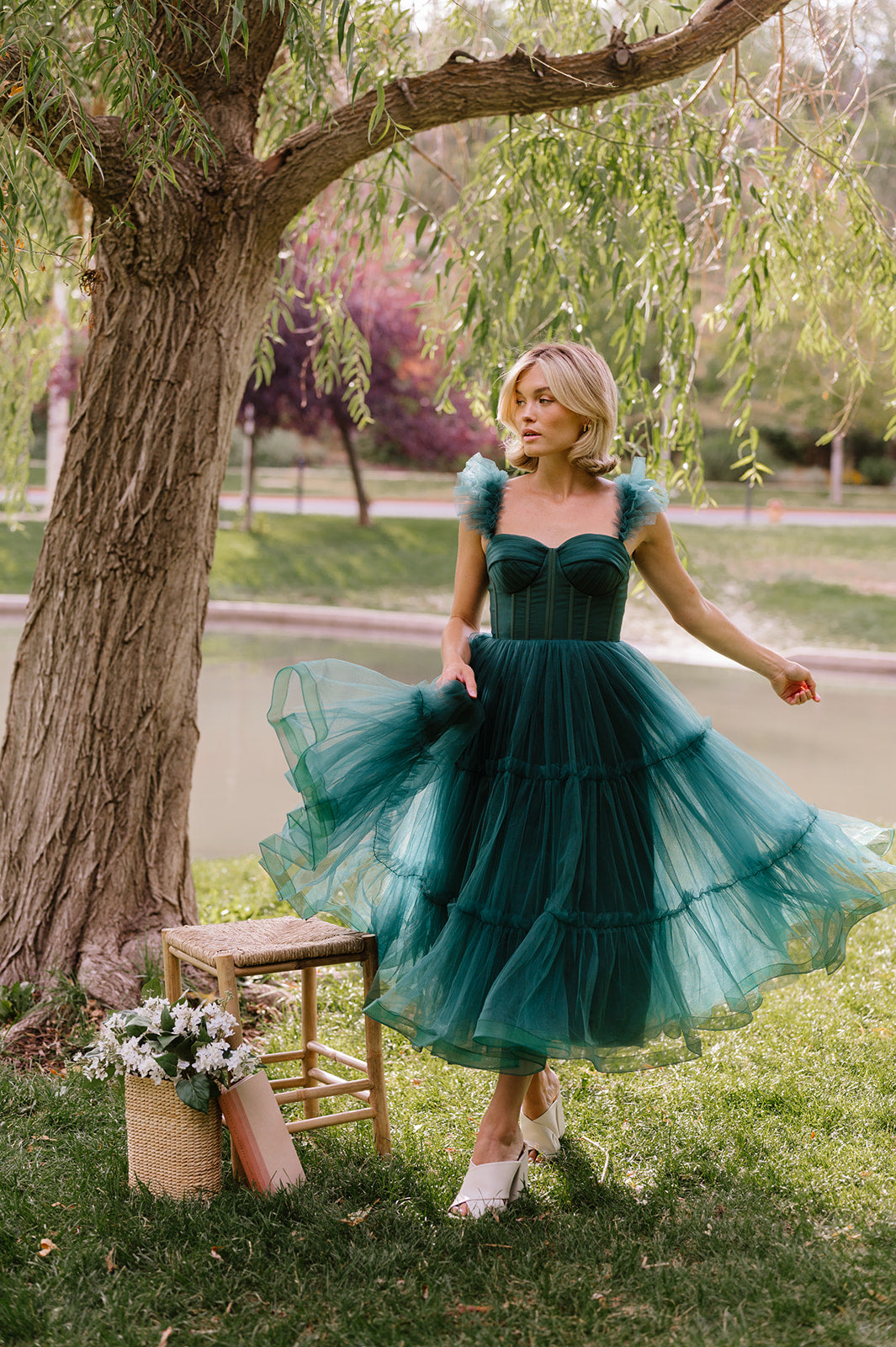 Mia Dress - Forest Green | Ava Gowns Mia Dress - Forest Green | Ava Gowns