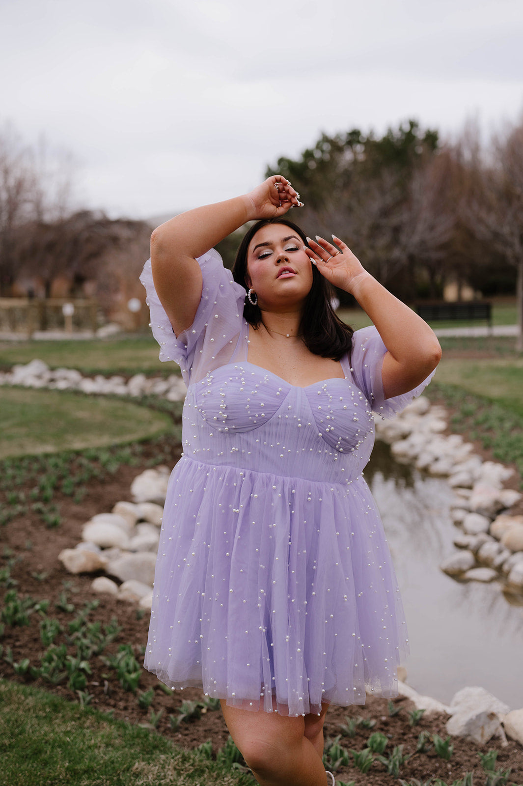 Pearl Mini Dress - Purple | Ava Gowns Pearl Mini Dress - Purple | Ava Gowns