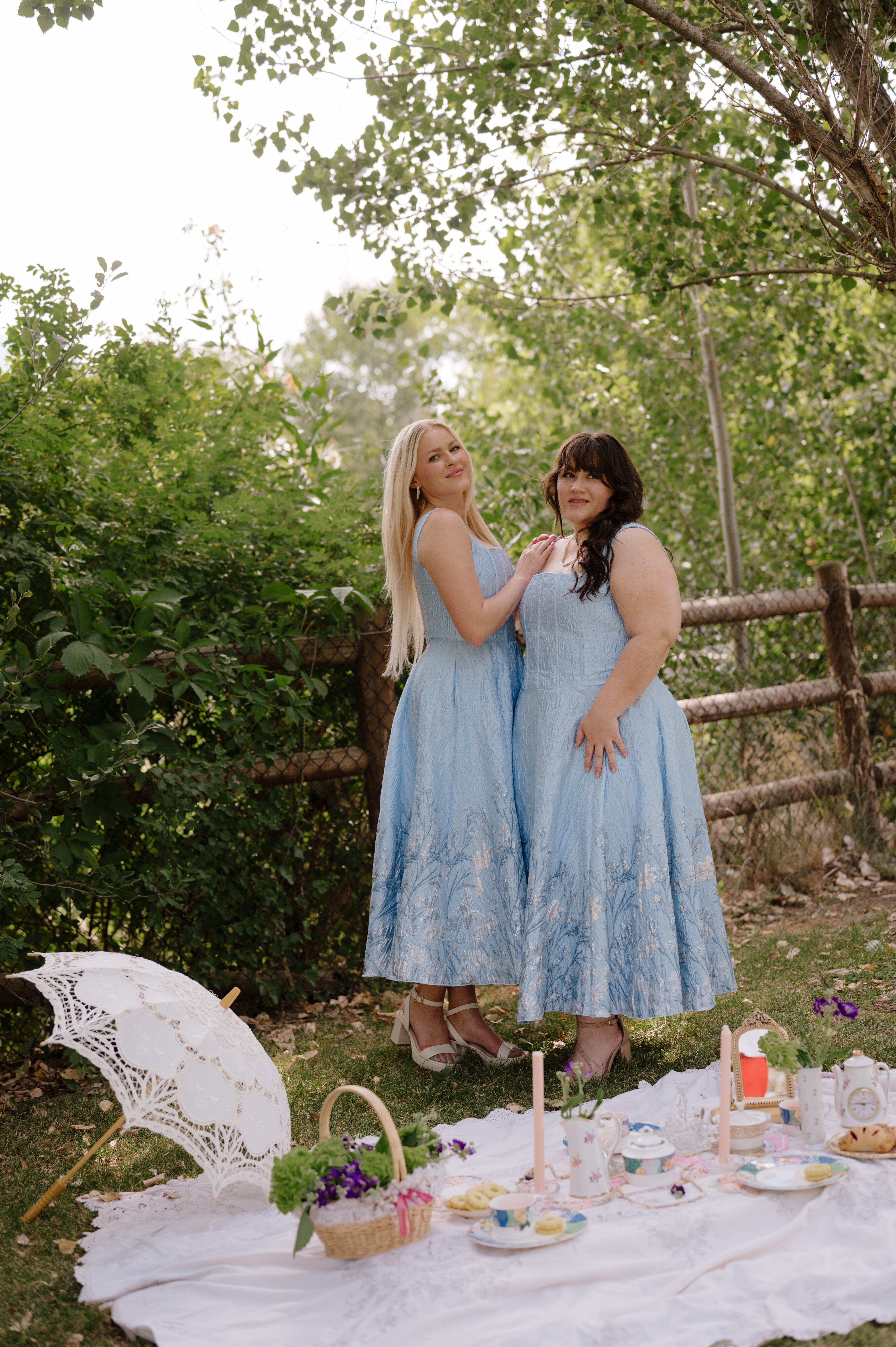 Tea Cup Dress- Blue