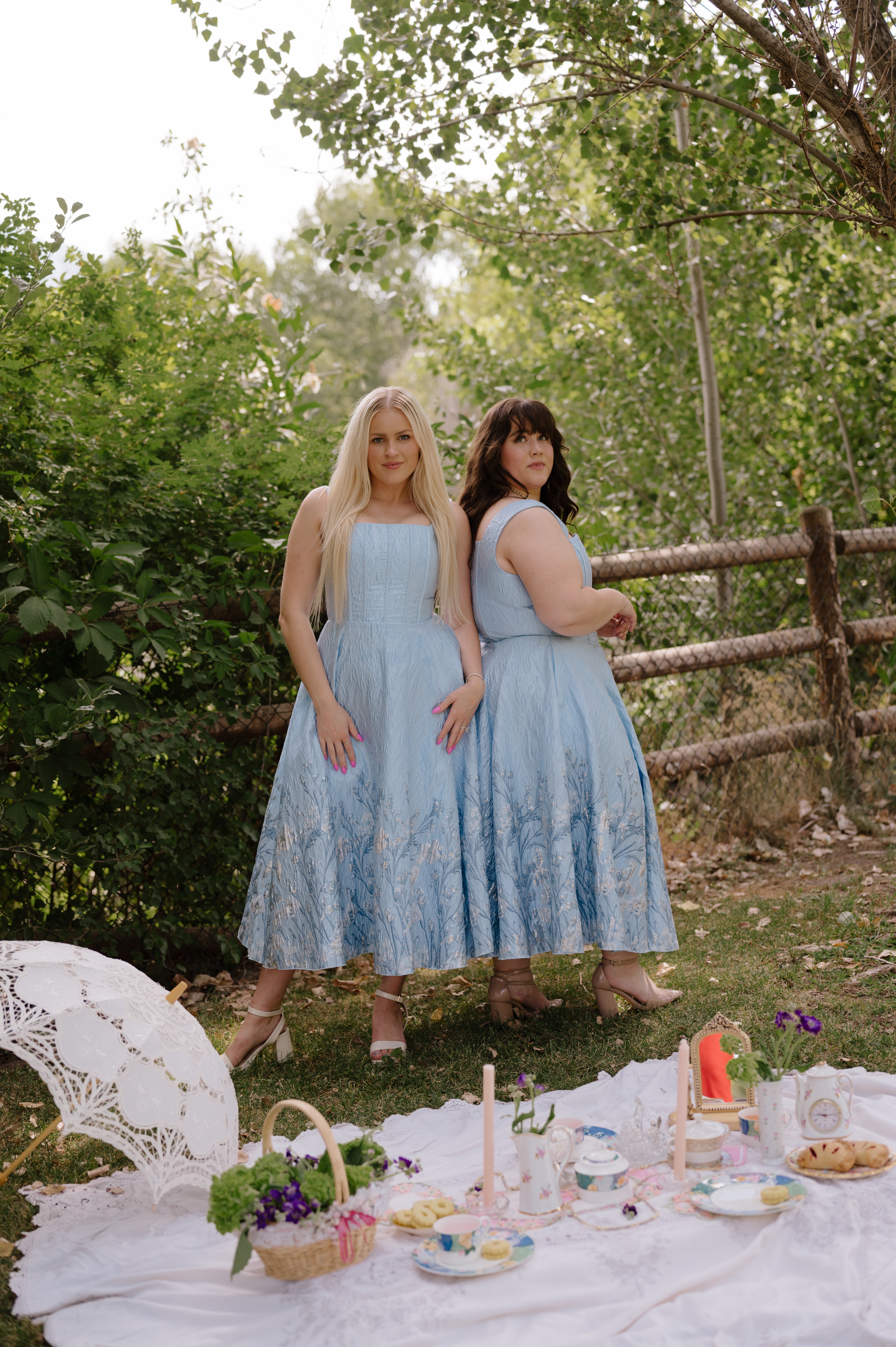 Tea Cup Dress- Blue