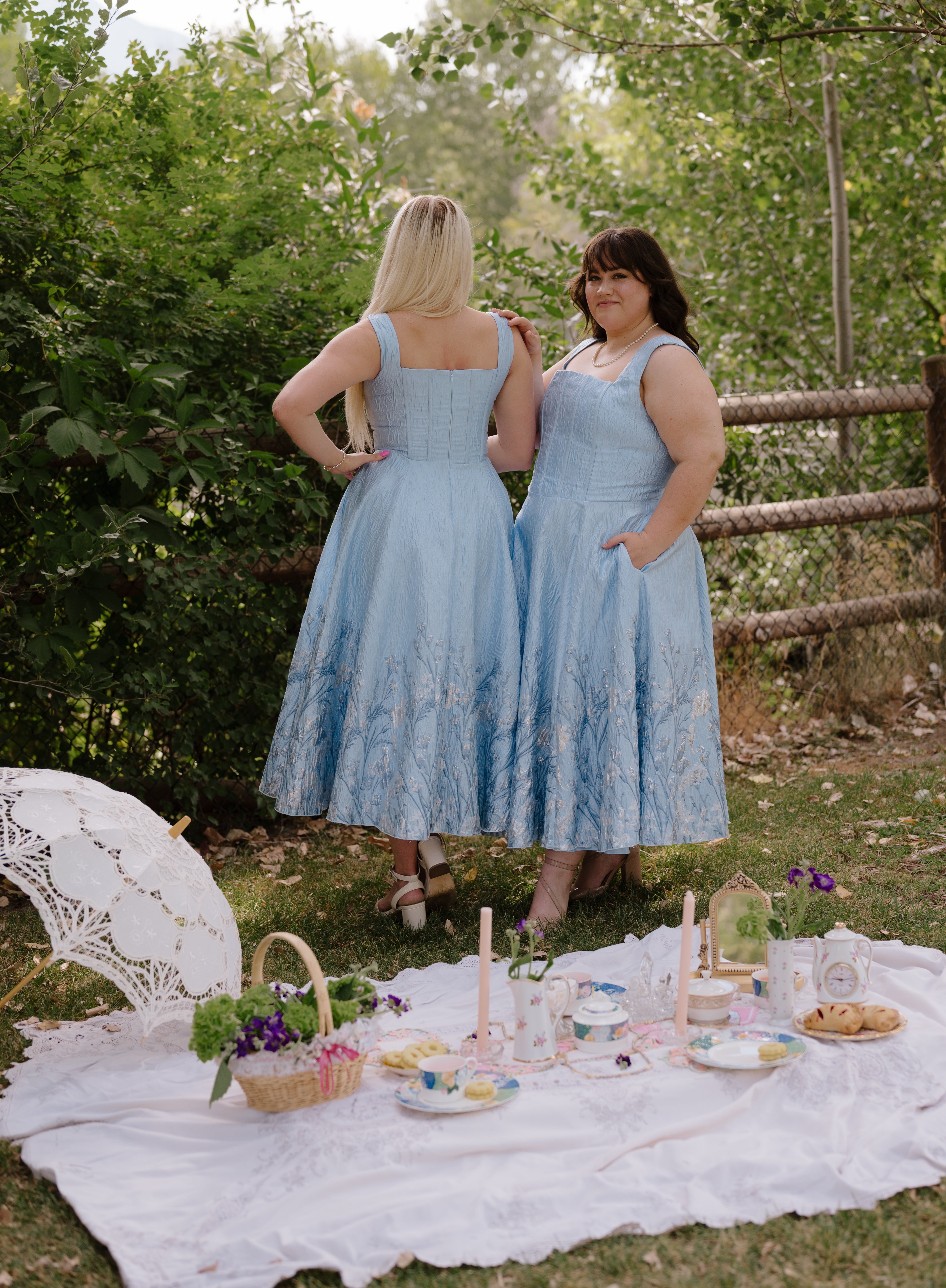 Tea Cup Dress- Blue Divine Tea Cup Dress- Blue Divine