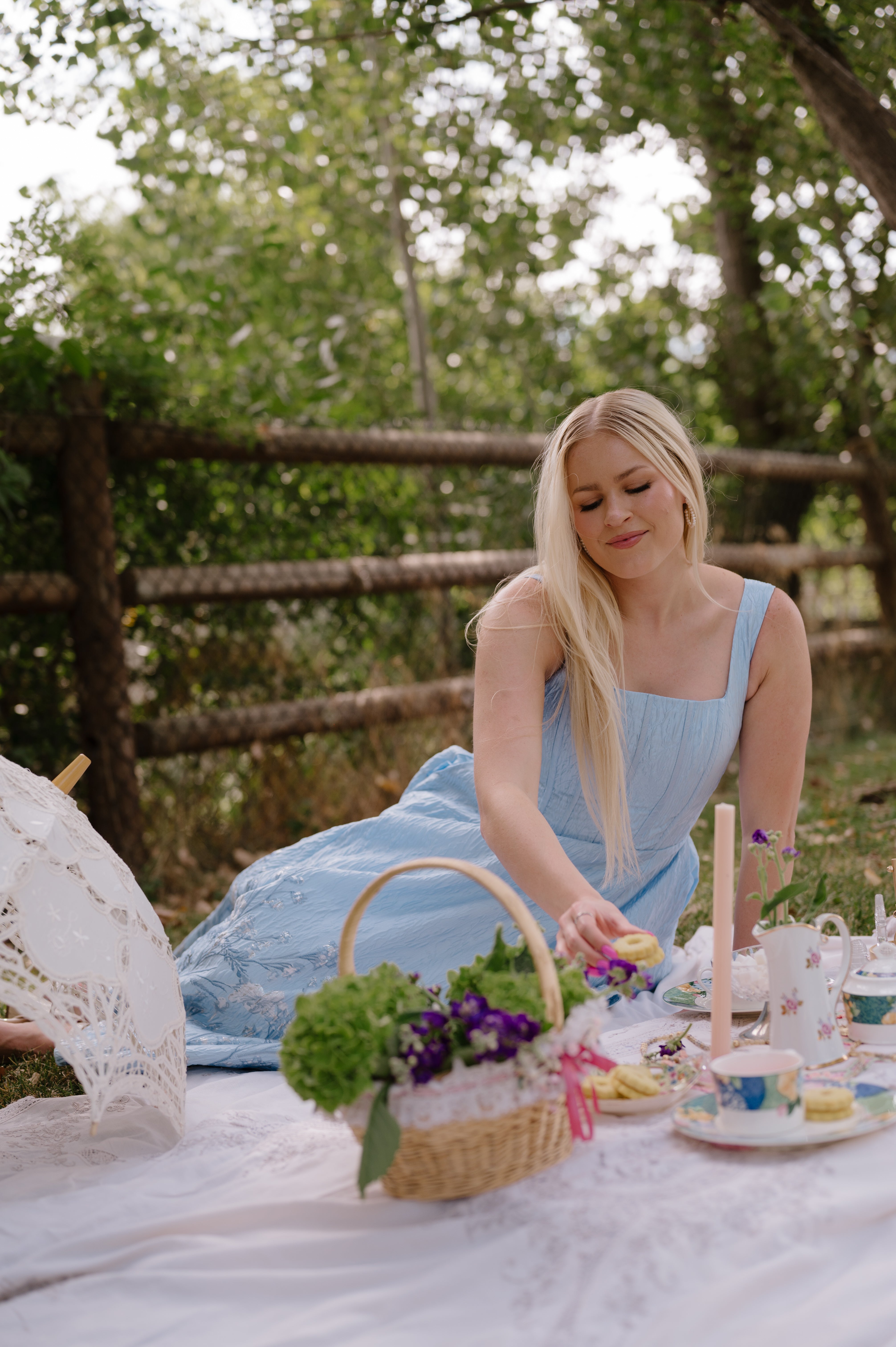 Tea Cup Dress- Blue