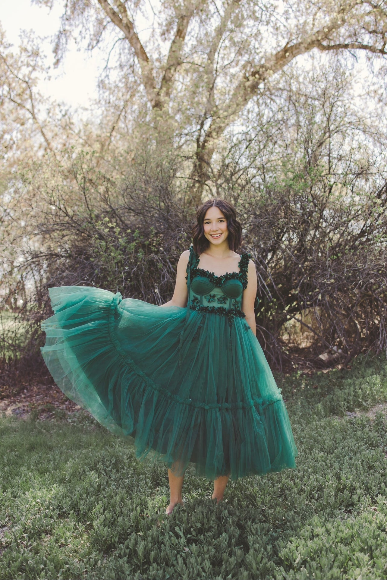 Forest green hotsell quince dress