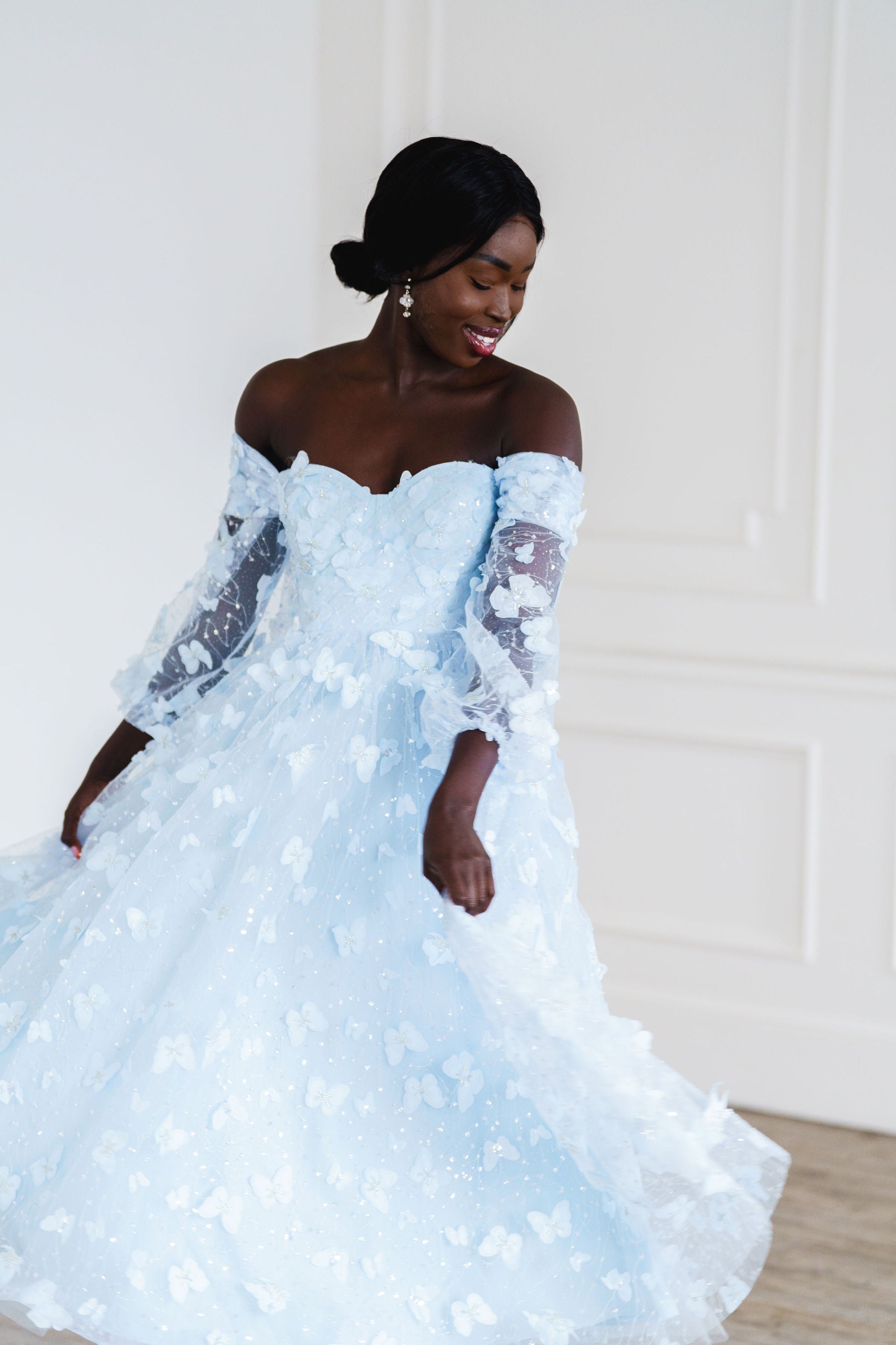 Wild Butterfly Gown - Blue