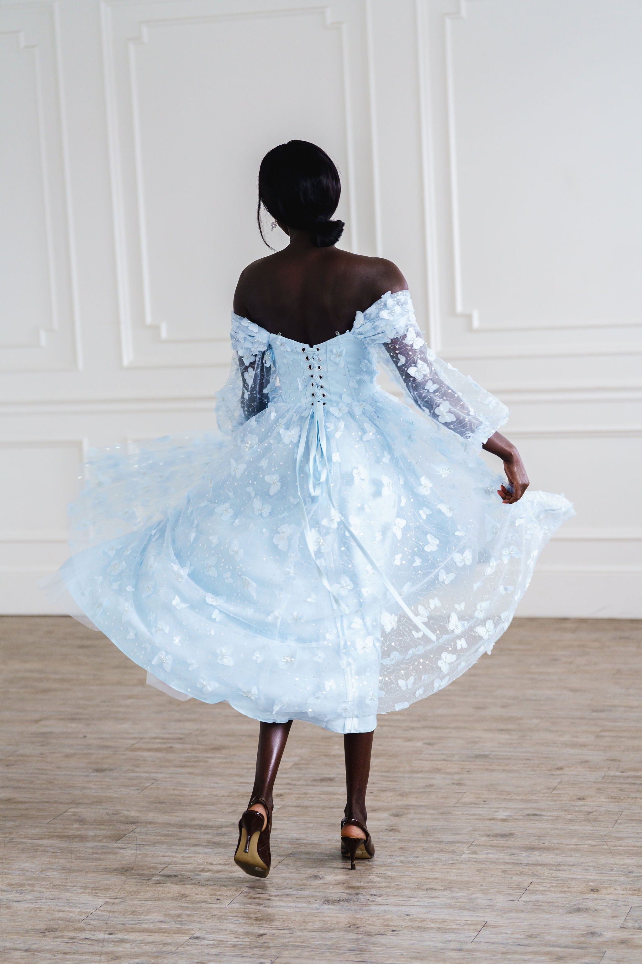 Wild Butterfly Gown - Blue