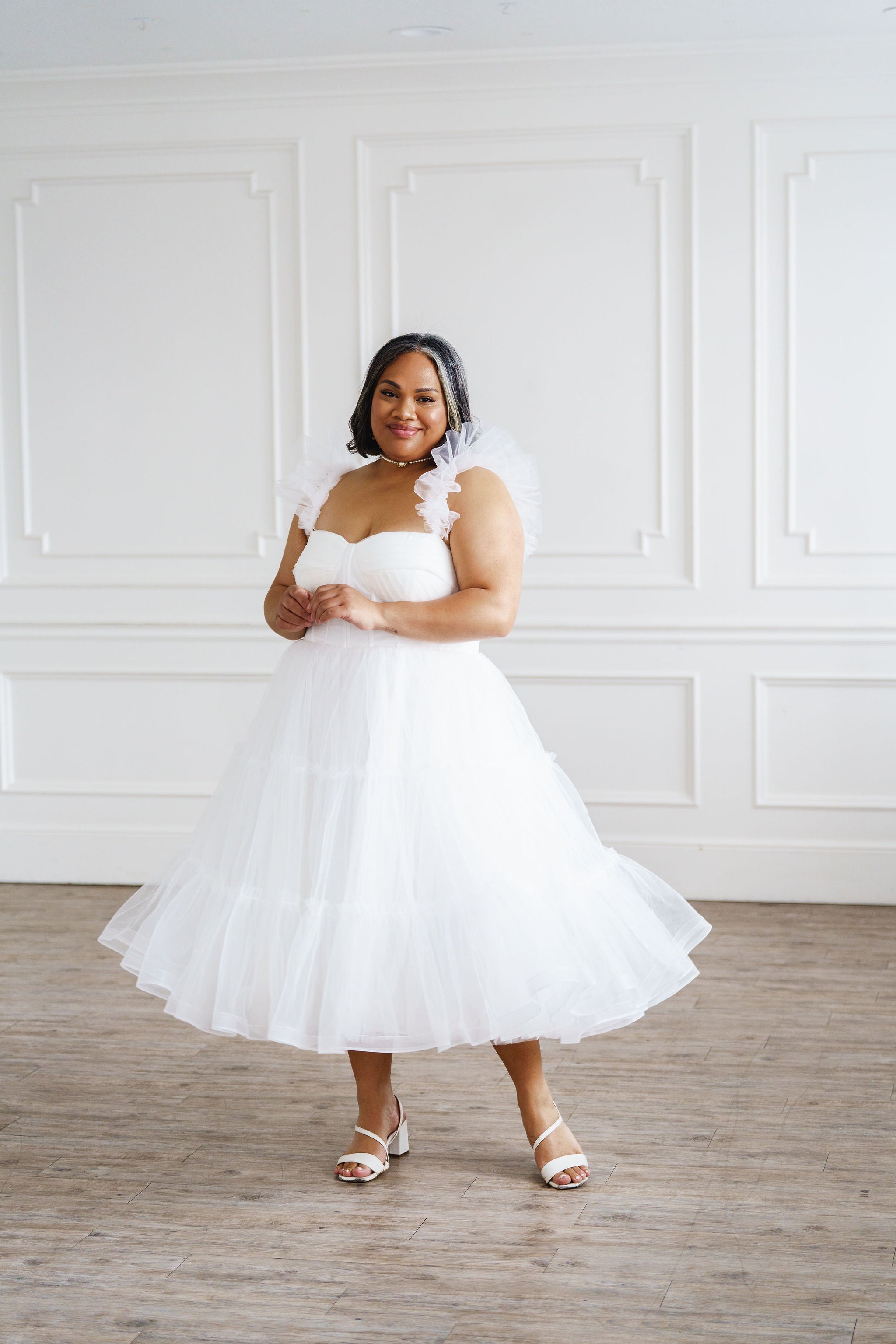 Mia Dress (Pre-Order) - White Radiant Mia Dress (Pre-Order) - White Radiant