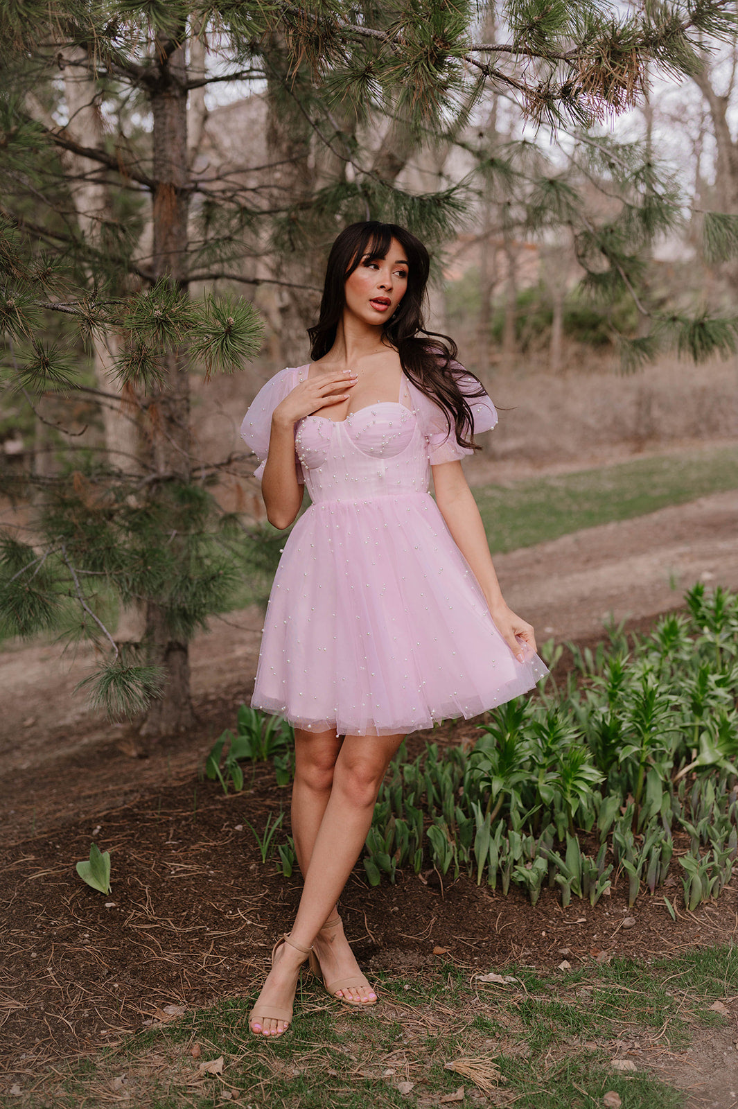 Pearl Mini Dress - Light Pink Steadfast Pearl Mini Dress - Light Pink Steadfast