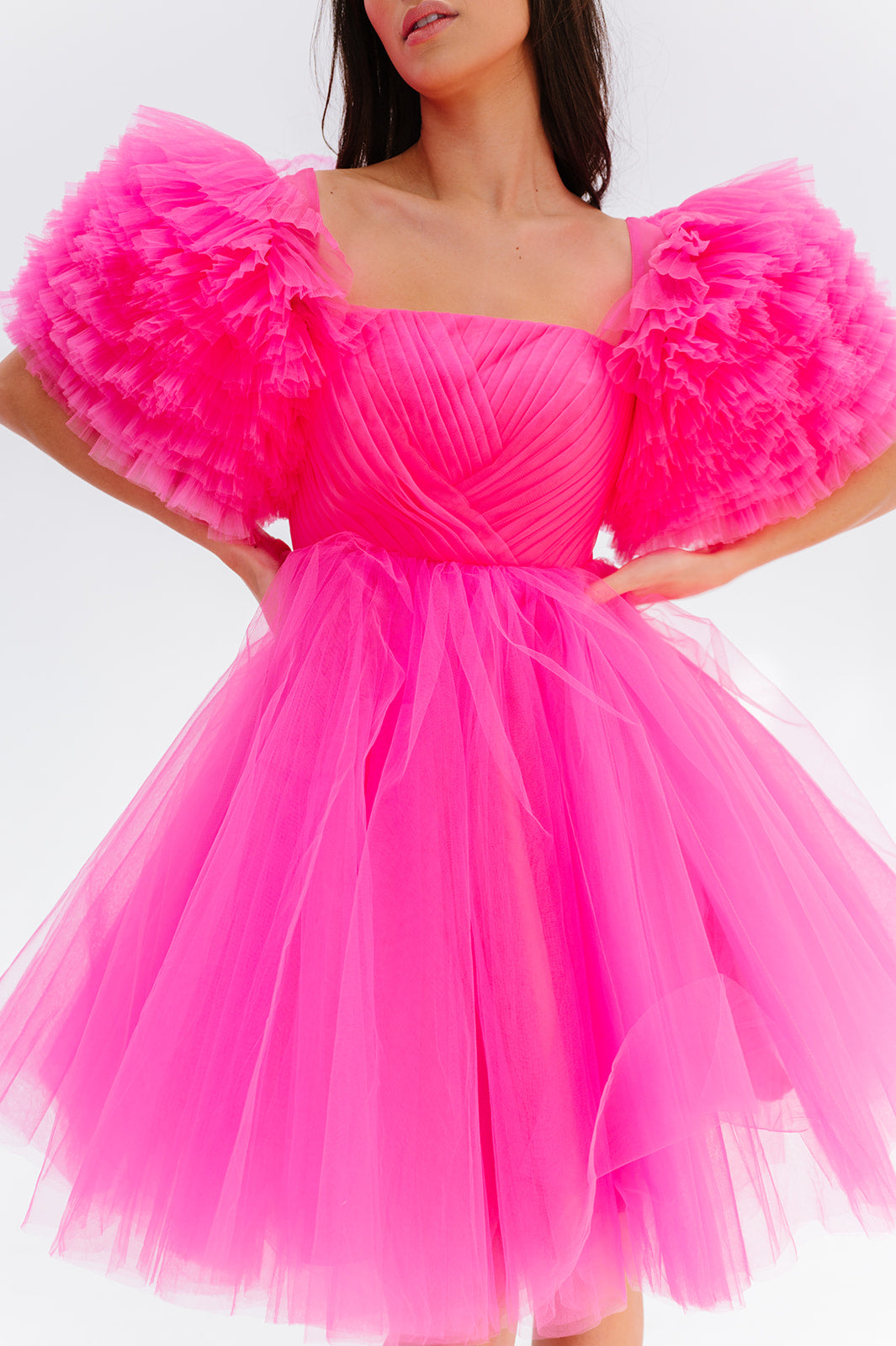 Skipper Gown - Hot Pink