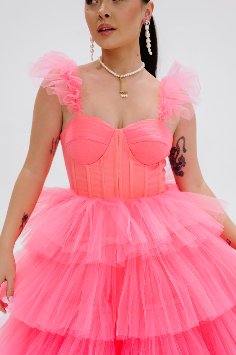 Kelly Gown - Pink (Pre-order) – Ava Gowns